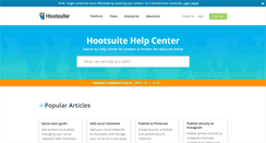 Desktop Screenshot of help.hootsuite.com