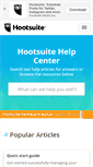 Mobile Screenshot of help.hootsuite.com
