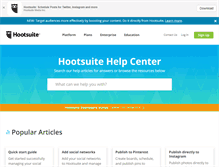 Tablet Screenshot of help.hootsuite.com