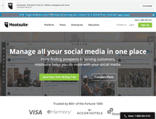 Tablet Screenshot of hootsuite.com